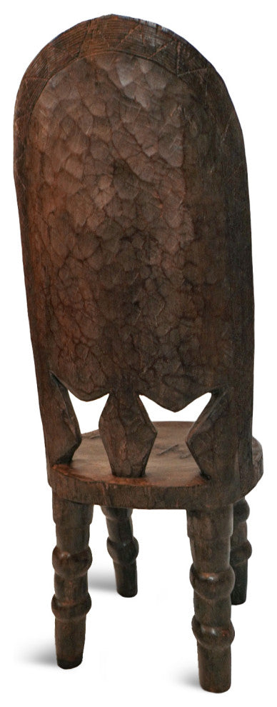 Consigned Vintage Guinea Village Chief Chair 3