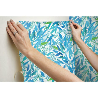 Watercolor Leaves Peel & Stick Wallpaper