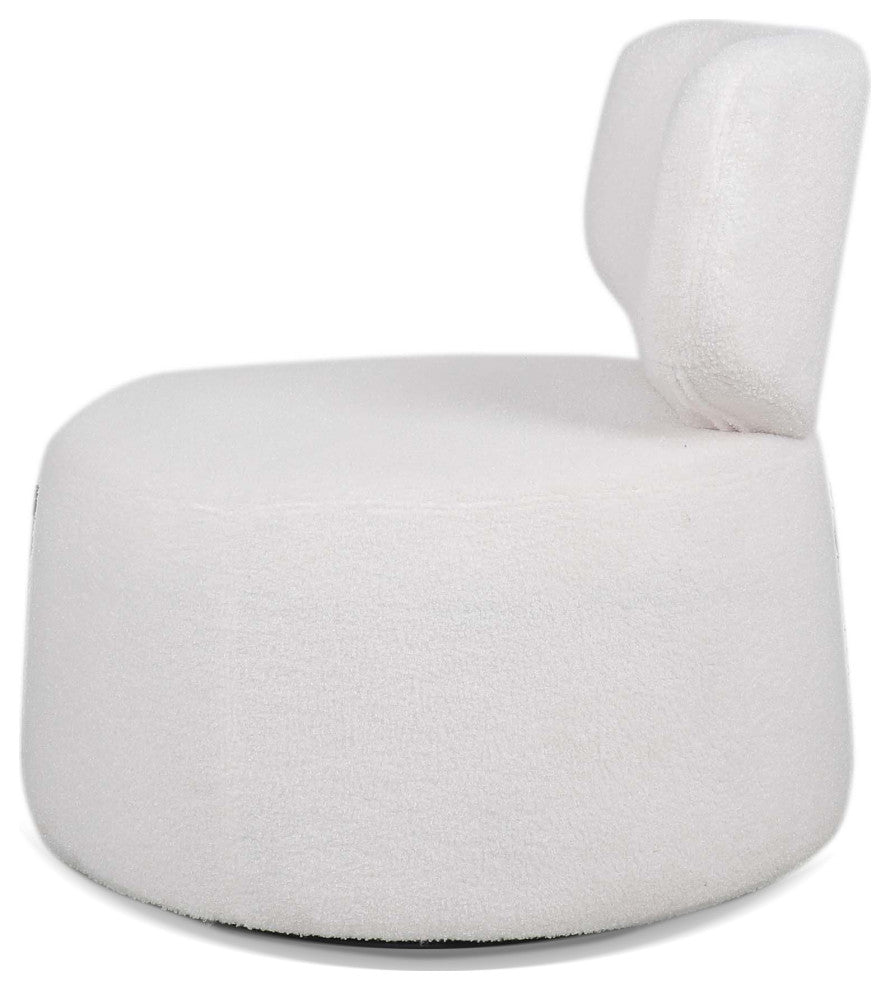Faux Leather/Fabric Side Chair with Metal Base, White, 29'' X 29''