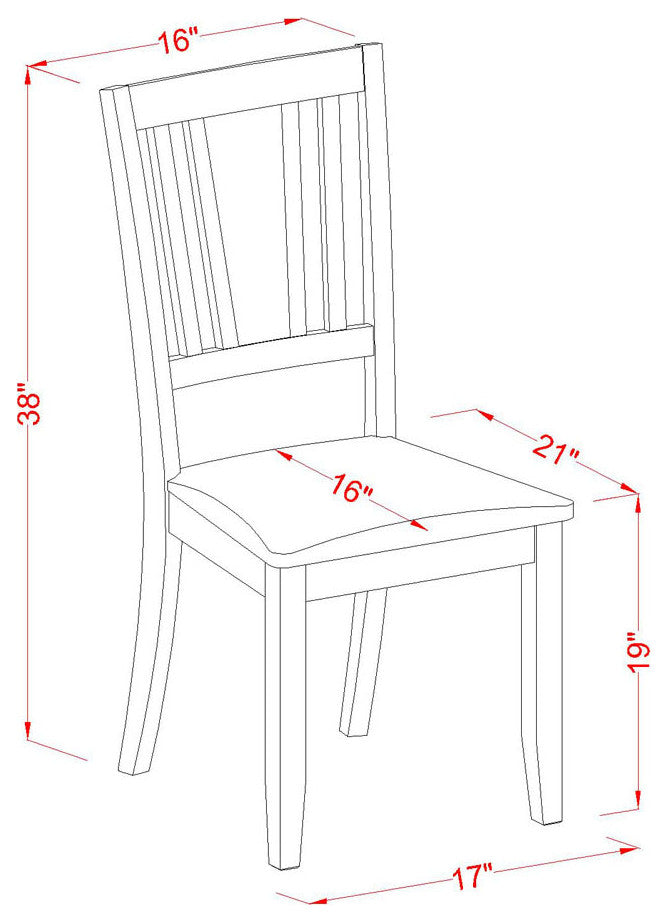 7 Pc Kitchen Tables Set - Table With Leaf And 6 Dining Chairs