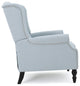 GDF Studio Elizabeth Tufted Back Recliner, Light Sky/Fabric