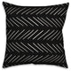 White and Black Modern Chevron 20x20 Throw Pillow