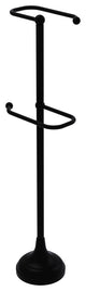 Free Standing Two Roll Toilet Tissue Stand, Matte Black