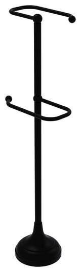 Free Standing Two Roll Toilet Tissue Stand, Matte Black