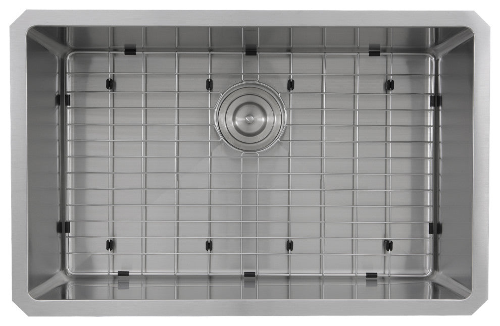 Nantucket SR3018 Pro Series Single Bowl Undermount Small Radius Sink