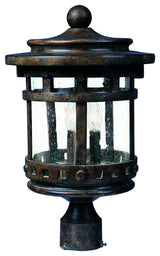 Maxim 3137 Santa Barbara 18" 3 Light Post Light - Sienna