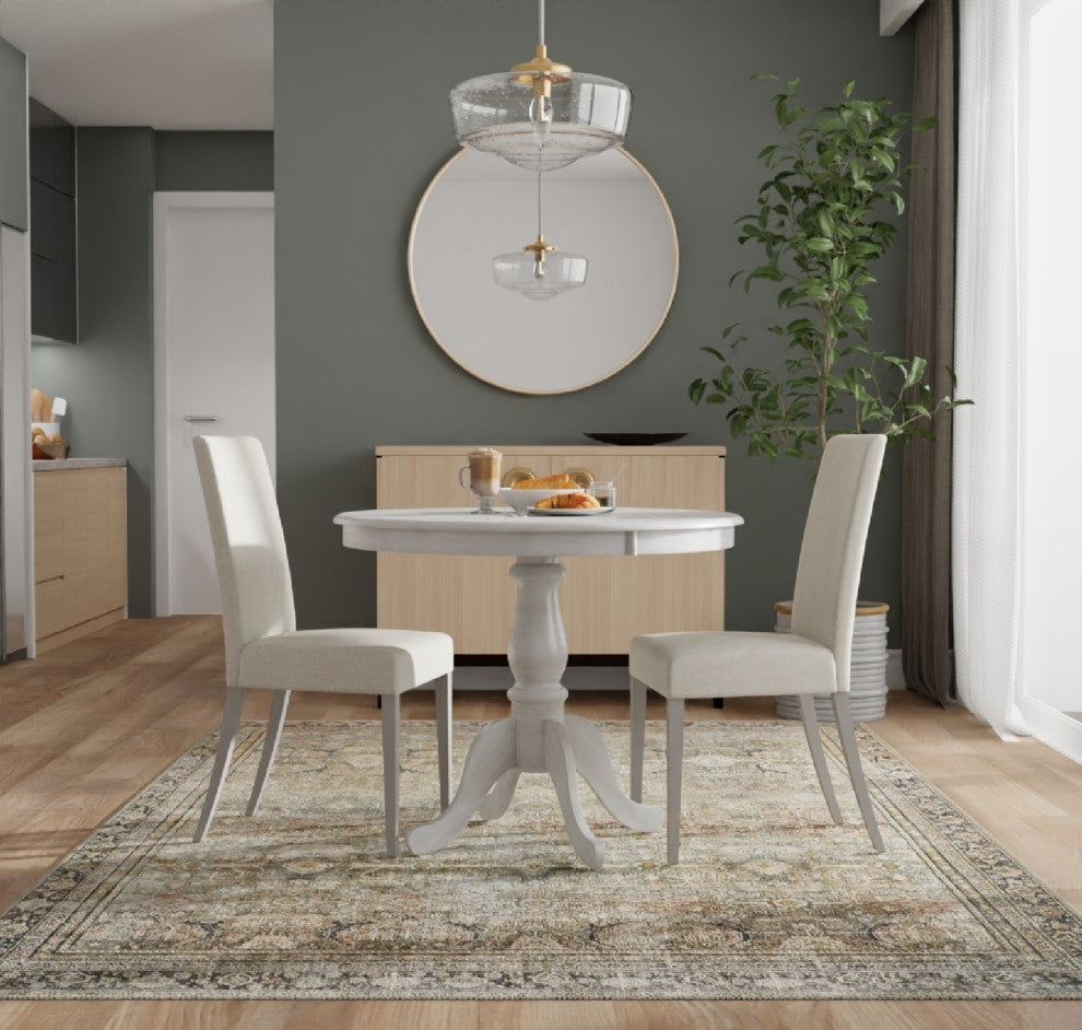 Fairview 36" Round Pedestal Bar Table, Natural Driftwood