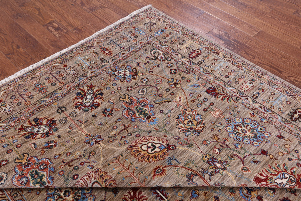 Persian Tabriz Hand Knotted Wool Rug 8' 2" X 11' 4" Q9994