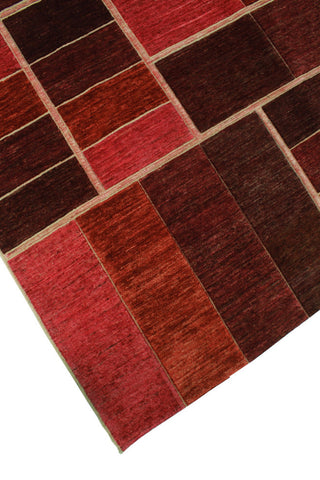 High-Low Chobi Sakypjam Pink Rug, 6'10x8'2