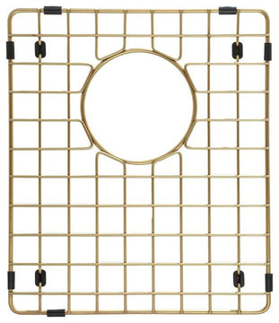 Sink Protector Matte Gold 304 Stainless Steel, Sink Bottom Grid, 13x15