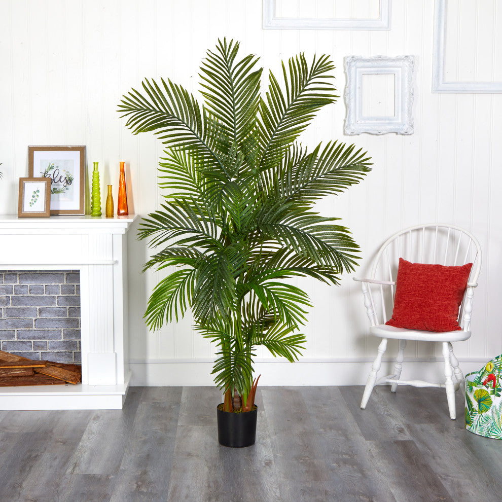 Nearly Natural 6' Areca Palm Artificial Tree