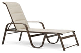 Key West Padded Sling Stacking Adjustable Chaise