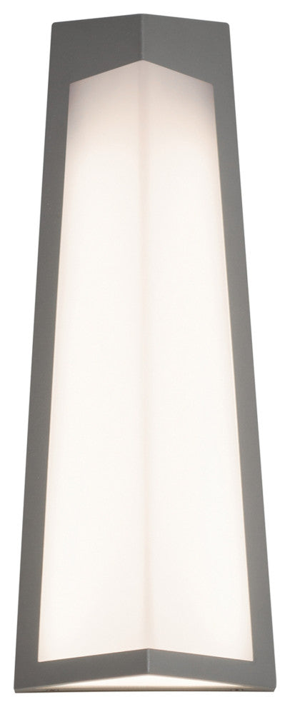 Pasadena LED Outdoor Sconce, Textured Gray, 18"