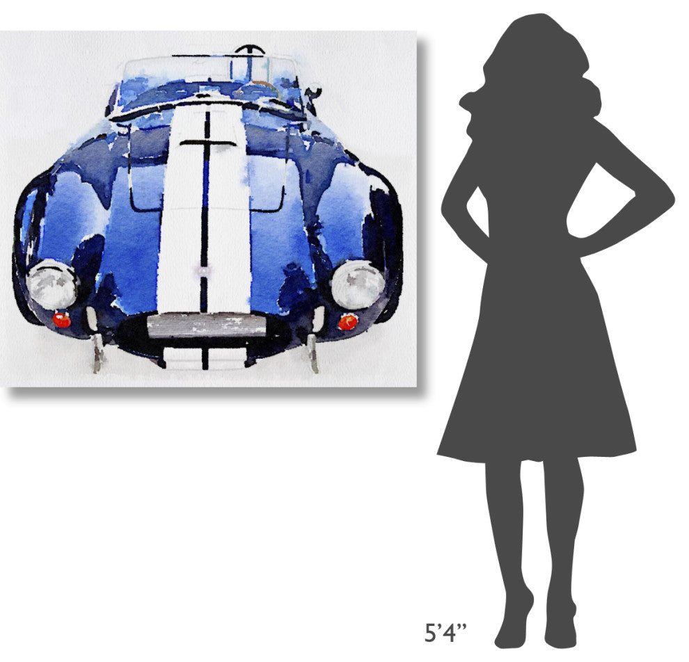 "1962 AC Cobra Shelby Watercolor" Fine Art Print