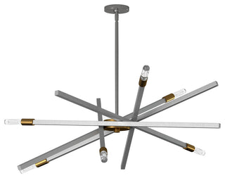 Hinkley Archer Large Adjustable Single Tier, Brushed Nickel