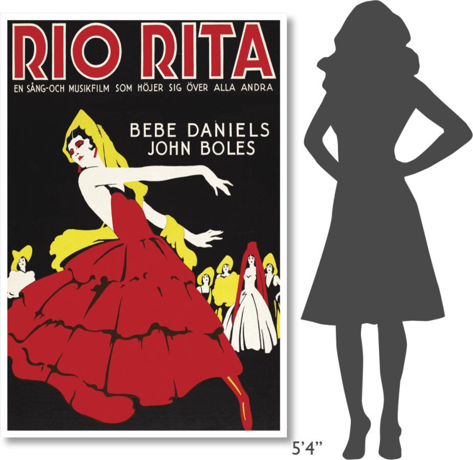 "Vintage Film Posters: Rio Rita" Digital Paper Print, 42"x62"