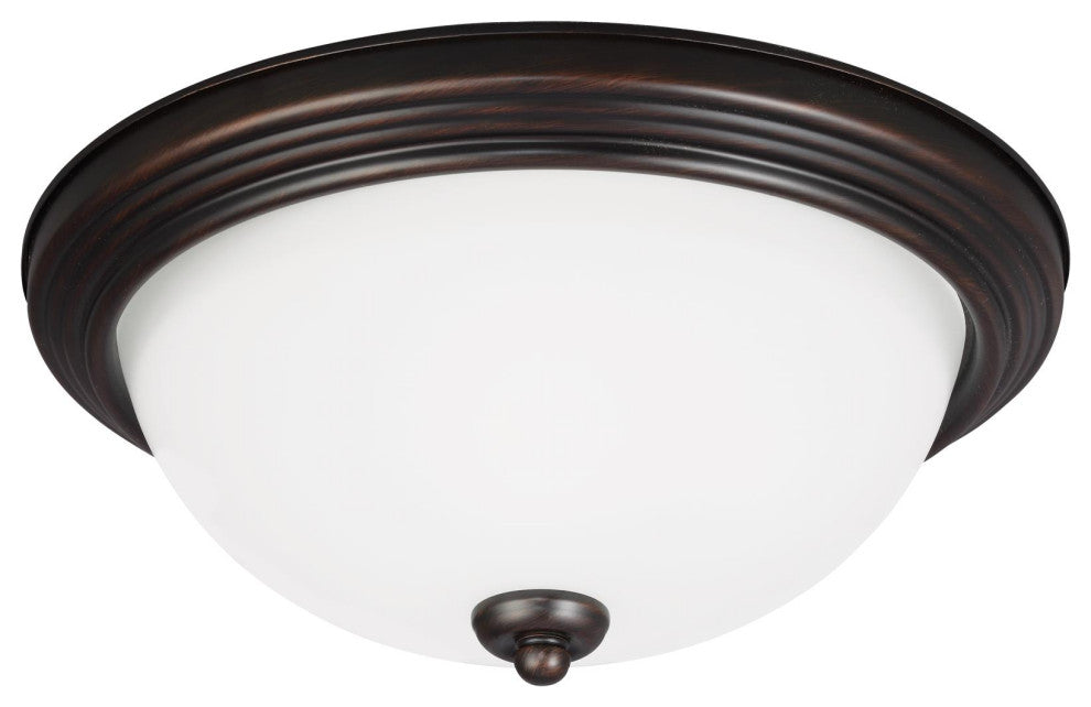 Geary 3-Light Ceiling Flush Mount, Burnt Sienna