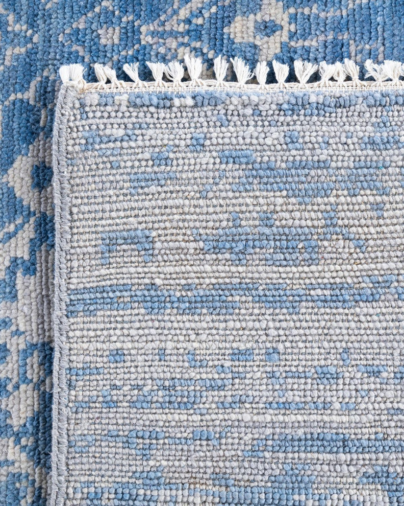 Modern One-of-a-Kind Handmade Area Rug Gray, 8' 1" x 10' 1"