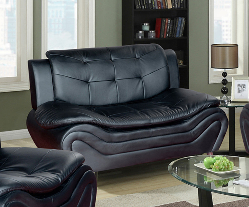 Emory Love Seat, Black