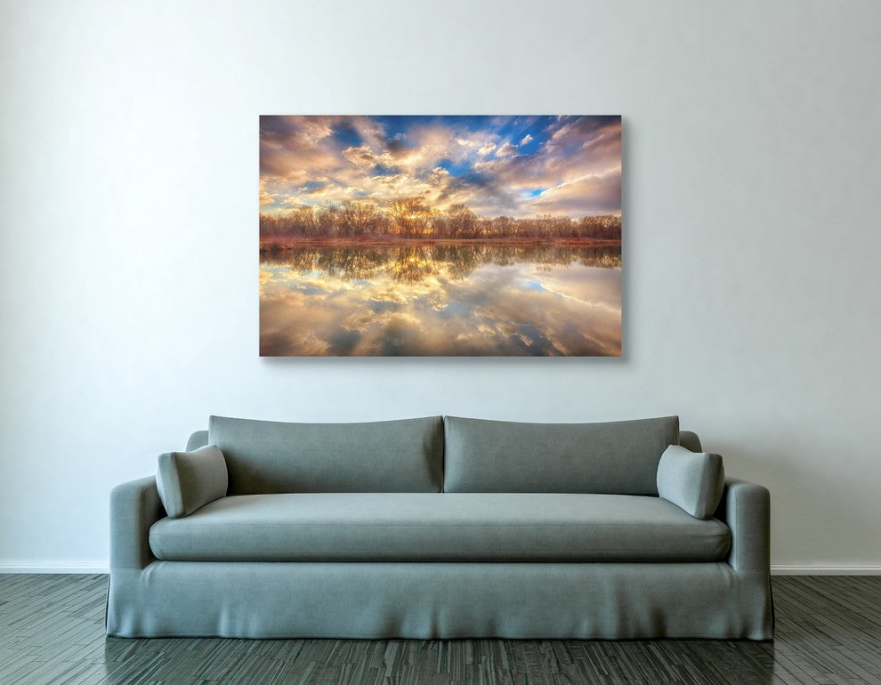 Epic Graffiti "Chatfield Sunrise" by Darren White, Giclee Canvas Art, 40"x60"