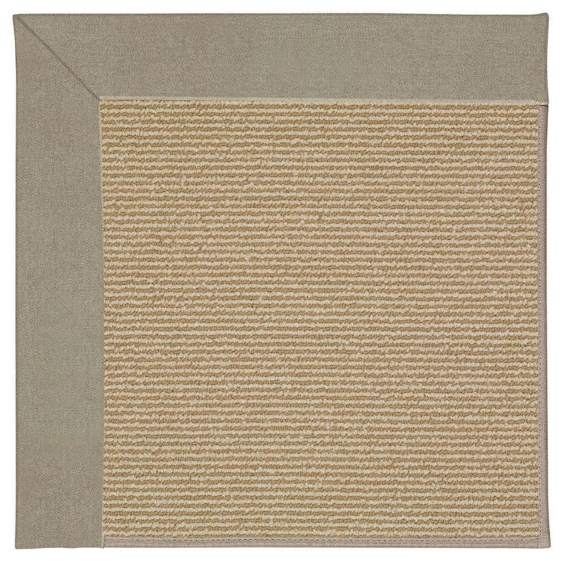 Zoe-Sisal Machine Tufted Rectangle Rug, Buff, 4'x4'
