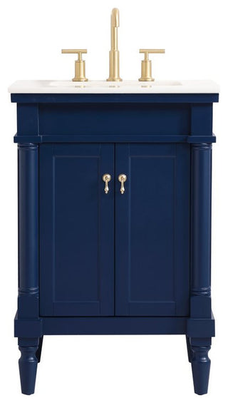 Lewis 24" Single Bathroom Vanity, Blue