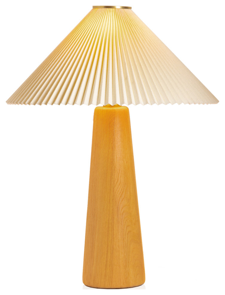 Nora Table Lamp-Light Oak
