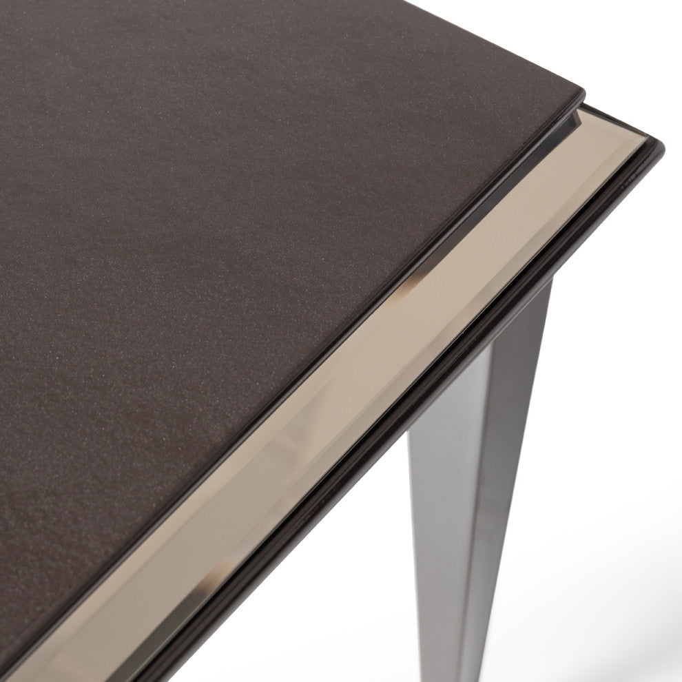 Lousanne Side Table Glossy Mocha Sand