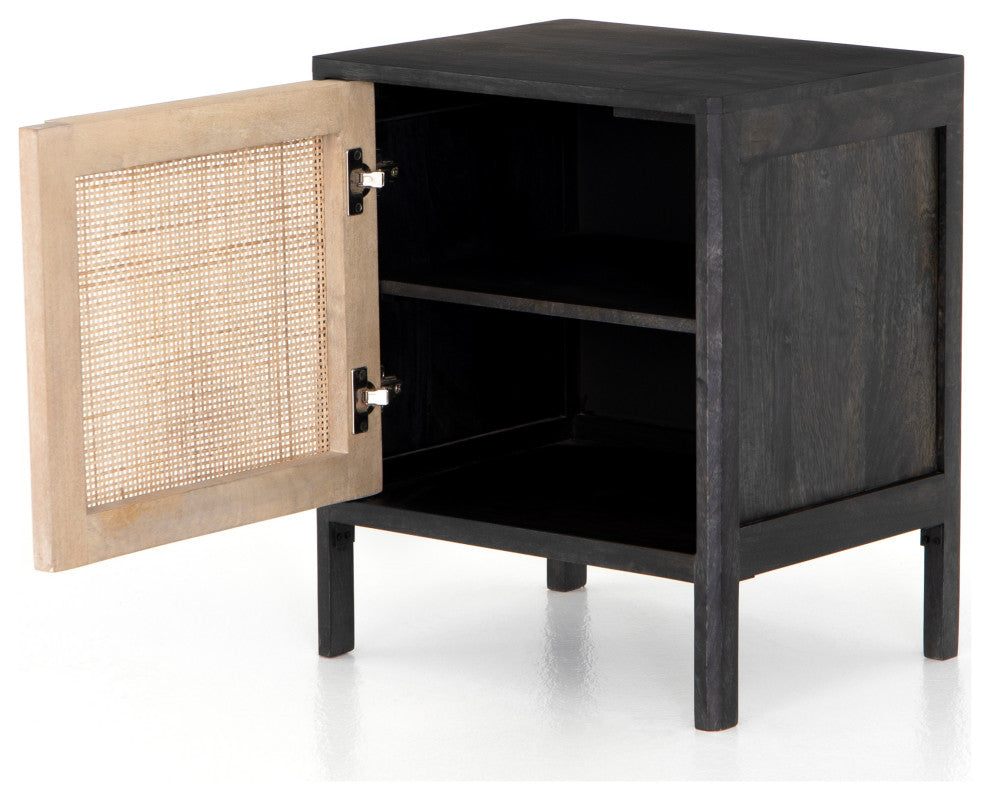 Sydney Left Nightstand, Black Wash