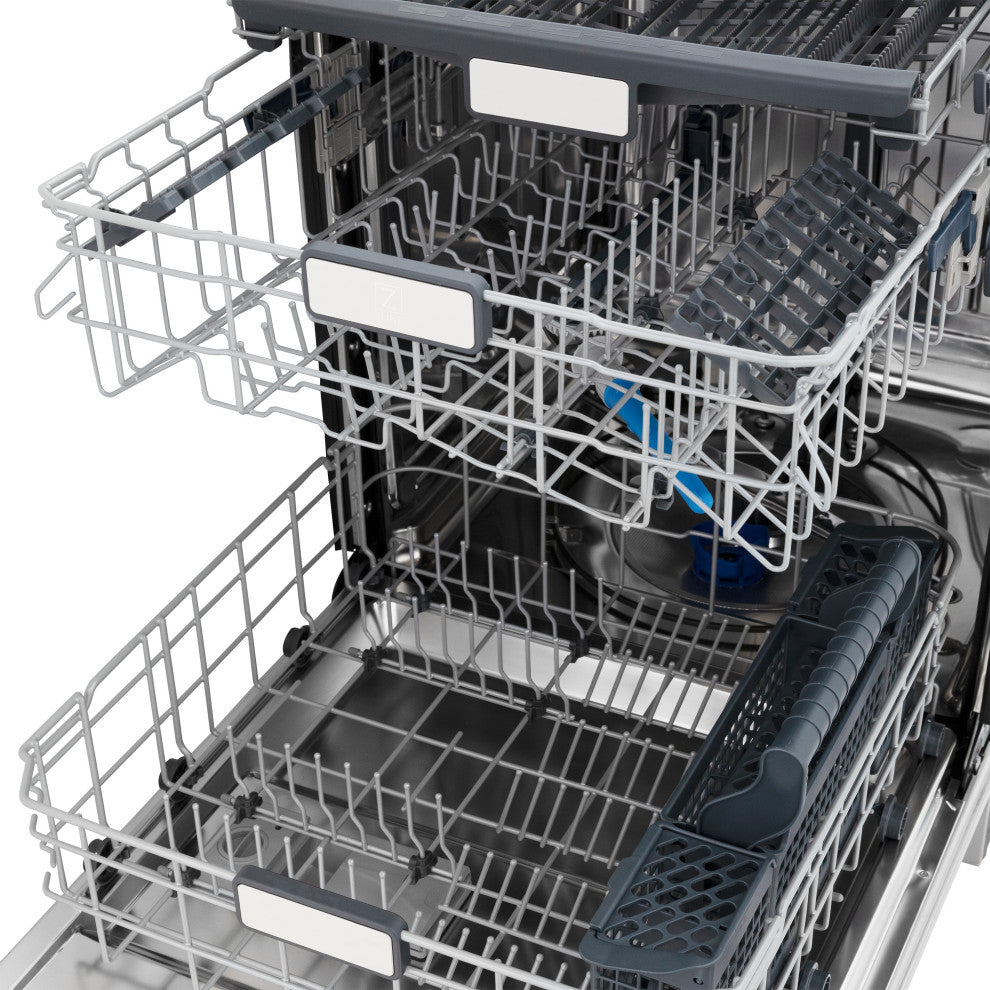 ZLINE 24" Tall Tub Dishwasher, Black Stainless Steel DWMTZ-BS-24-CB