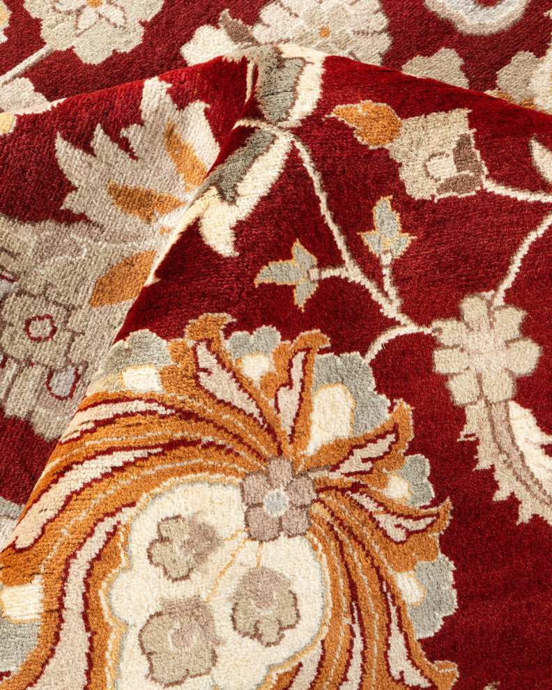 Mogul, One-of-a-Kind Hand-Knotted Area Rug Red, 9' 3" x 12' 5"