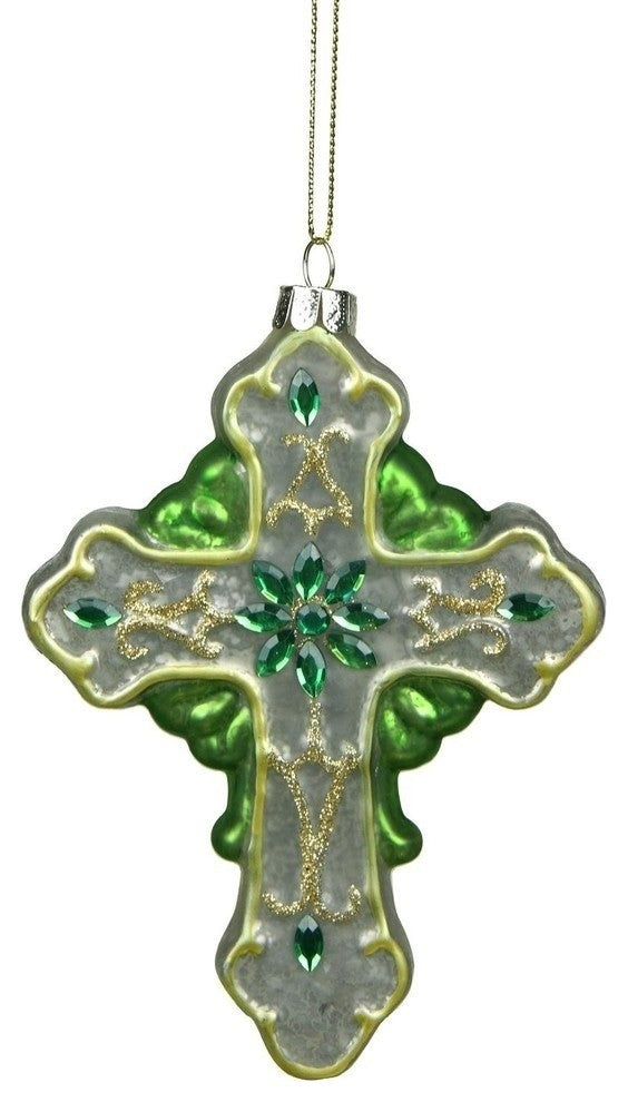 5" Luck of the Irish Cross Christmas Ornament