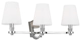 Paisley Three Light Vanity, Polished Nickel