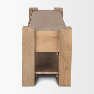 Beth Light Brown Wood Media Console