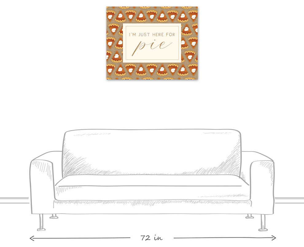 Here For Pumpkin Pie 2 24"x30" Canvas Wall Art