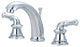 Del Mar Two Handle Bathroom Widespread Faucet, Polished Chrome