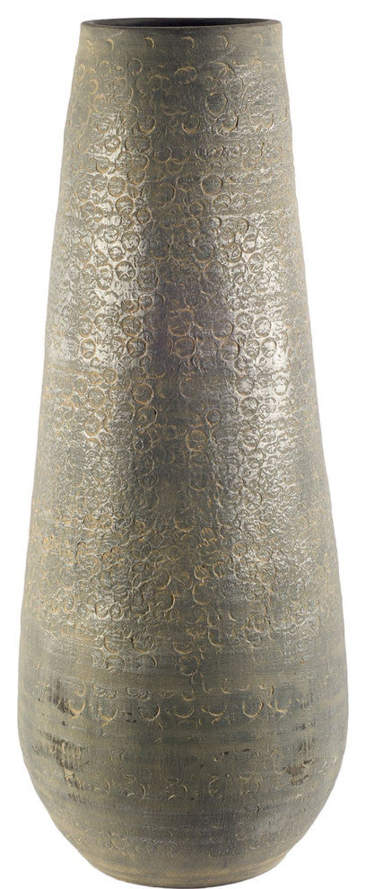 Kalahari I Gray Ceramic Floor Vase, Large