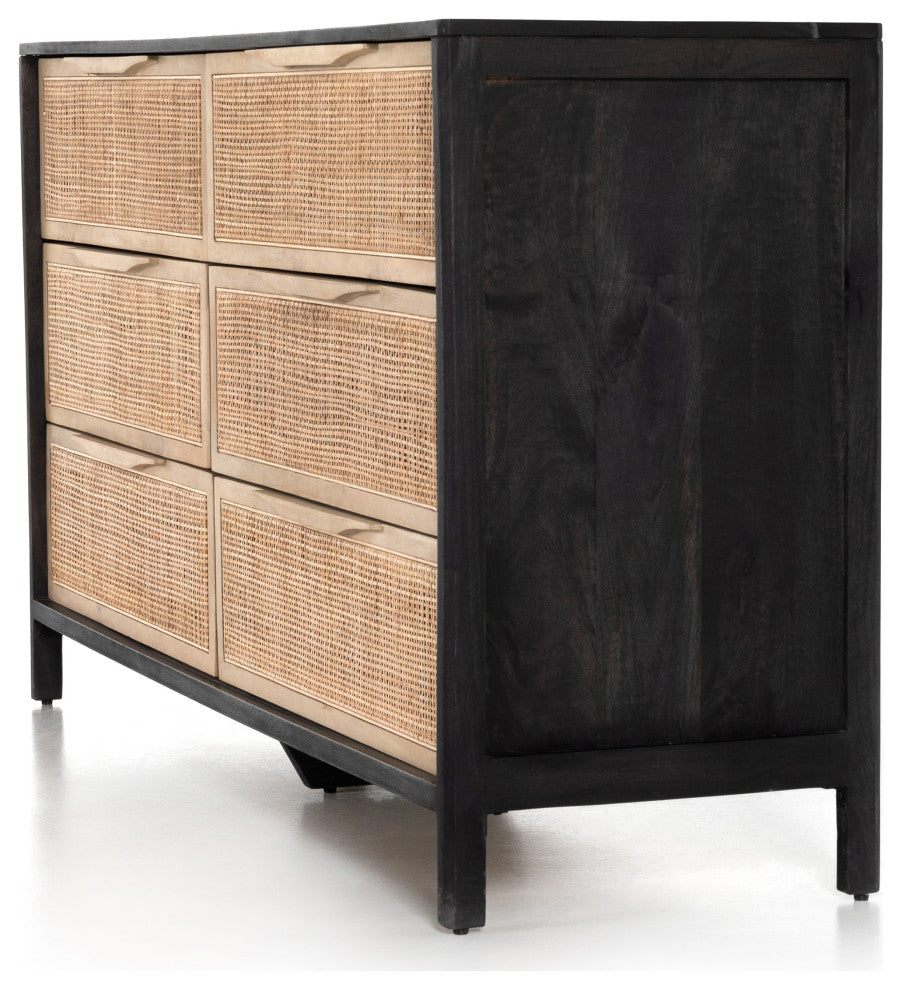 Sydney 6 Drawer Dresser-Black Wash