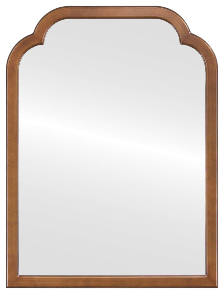 Pescara Framed Vanity Mirror, Clover Cathedral, 24.4"x32.4", Autumn Bronze