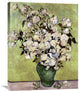 "Vase of Roses" Stretched Canvas Giclee by Vincent Van Gogh, 24"x30"