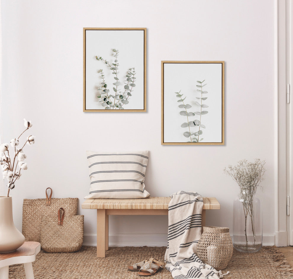 Sylvie Botanical Canvas by The Creative Bunch Studio, Natural 2 Piece 18x24