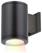 Tube Architectural 5" LED Color Changing Wall-Light Flood Beam, Black