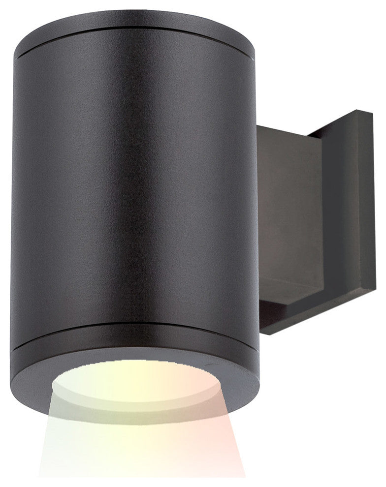 Tube Architectural 5" LED Color Changing Wall-Light Flood Beam, Black