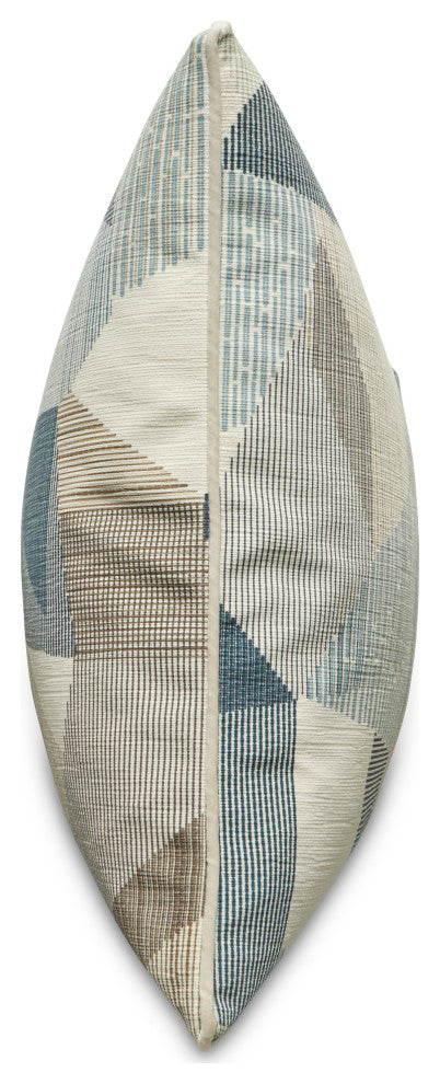 Renue Jetson 19" Velvet Throw Pillow, Set of 2, Mineral Blue