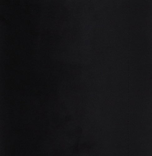 Opal Black Velvet Ottoman -Gold Base - Black