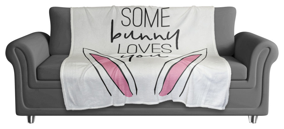 Some Bunny Loves You 50x60 Coral Fleece Blanket