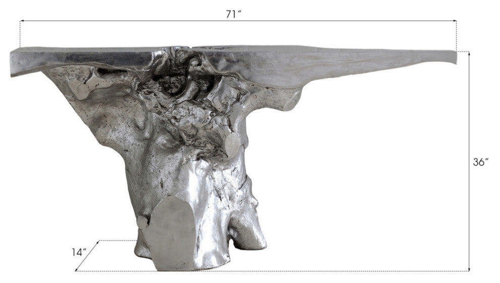 Crown Console, Silver Leaf