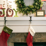 Garland and Christmas Stocking Holder, Brown, 3 Pack