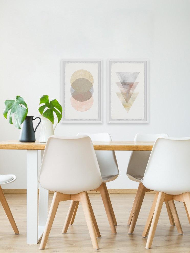 The Luminous Shapes Diptych, 24"x18"