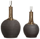 Uttermost Arnav Matte Black Bottles, Set of 2